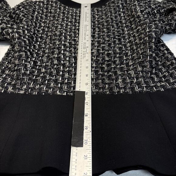 Peter Nygard Boucle Tweed Blazer Jacket Silver Metallic - Sz 6 - Picture 16 of 16